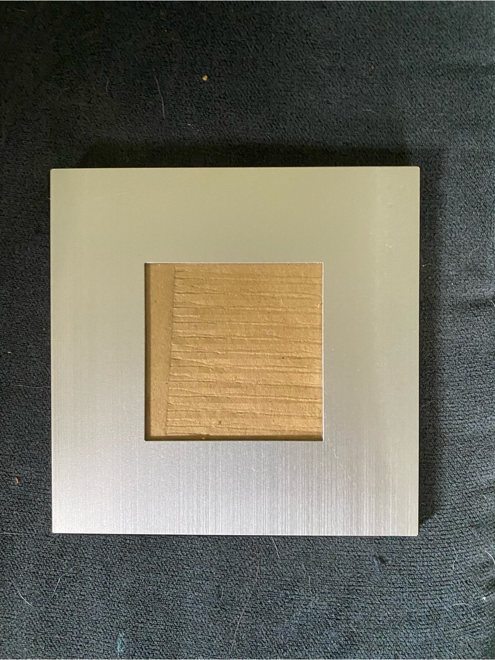 Contemporary Silver and Gold Wall Accent | Modern Square Decor